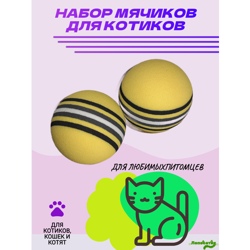 Набор мячиков для кошек (2шт)