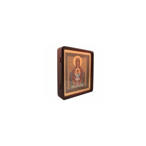 Икона живописная БМ Неупиваемая Чаша в киоте 33х38 #103770 икона православная резная неупиваемая чаша