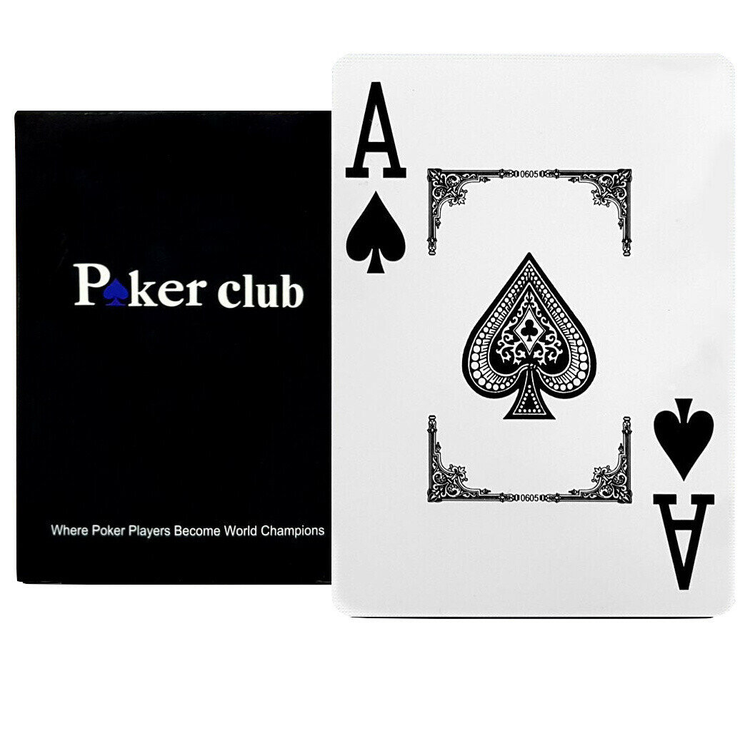 Игральные карты Poker Club, 100%, пластик, для покера, 54 шт