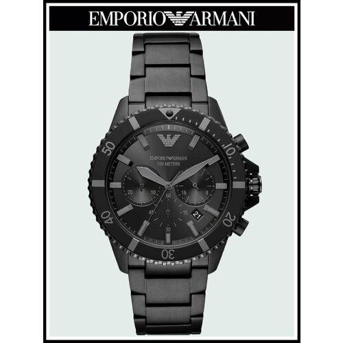 фото Наручные часы emporio armani diver, черный