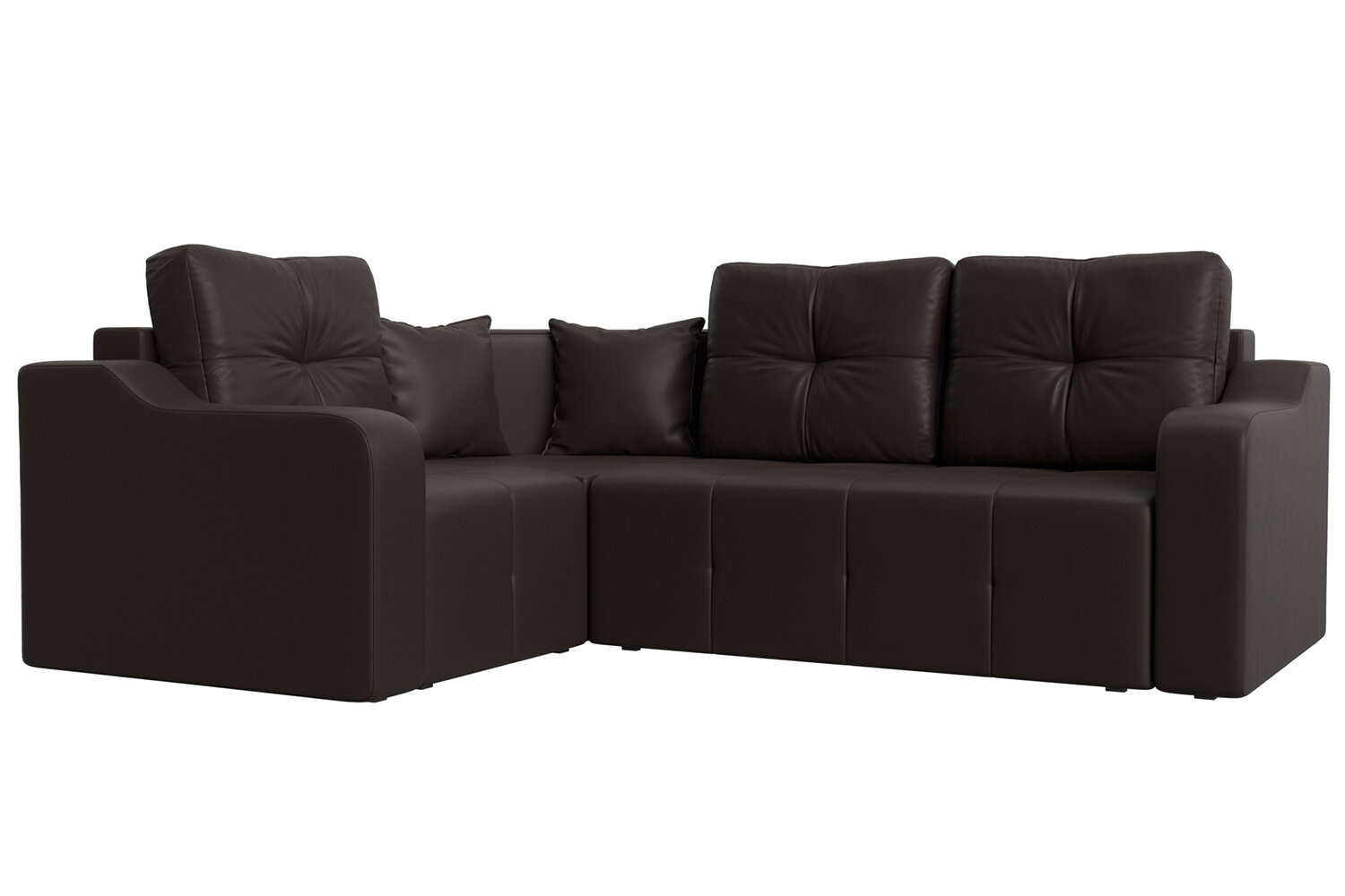 Угловой диван-кровать Hoff Кембридж, 252х71х185 см, цвет темно-серый, с правым углом