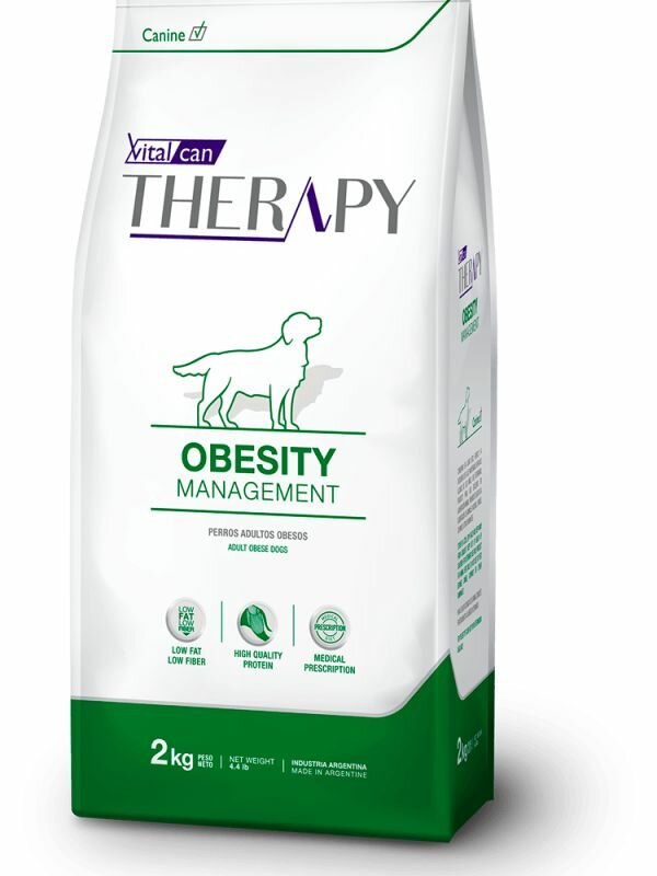 Vitalcan Therapy Obesity Management корм для собак, для снижения веса, курица 2 кг