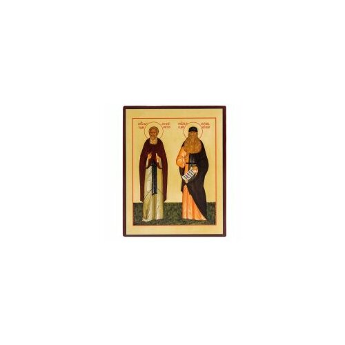 Икона Антоний и Максим Радонежские 7х9 #144224 церковный антоний невидимый щит мысленных настроев