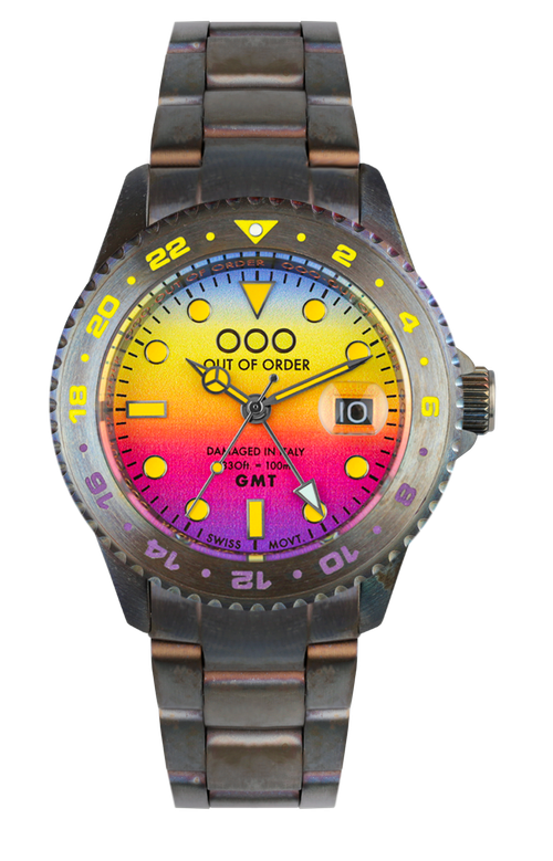 Наручные часы Out of Order OOO.001-19.LA, серый металлик