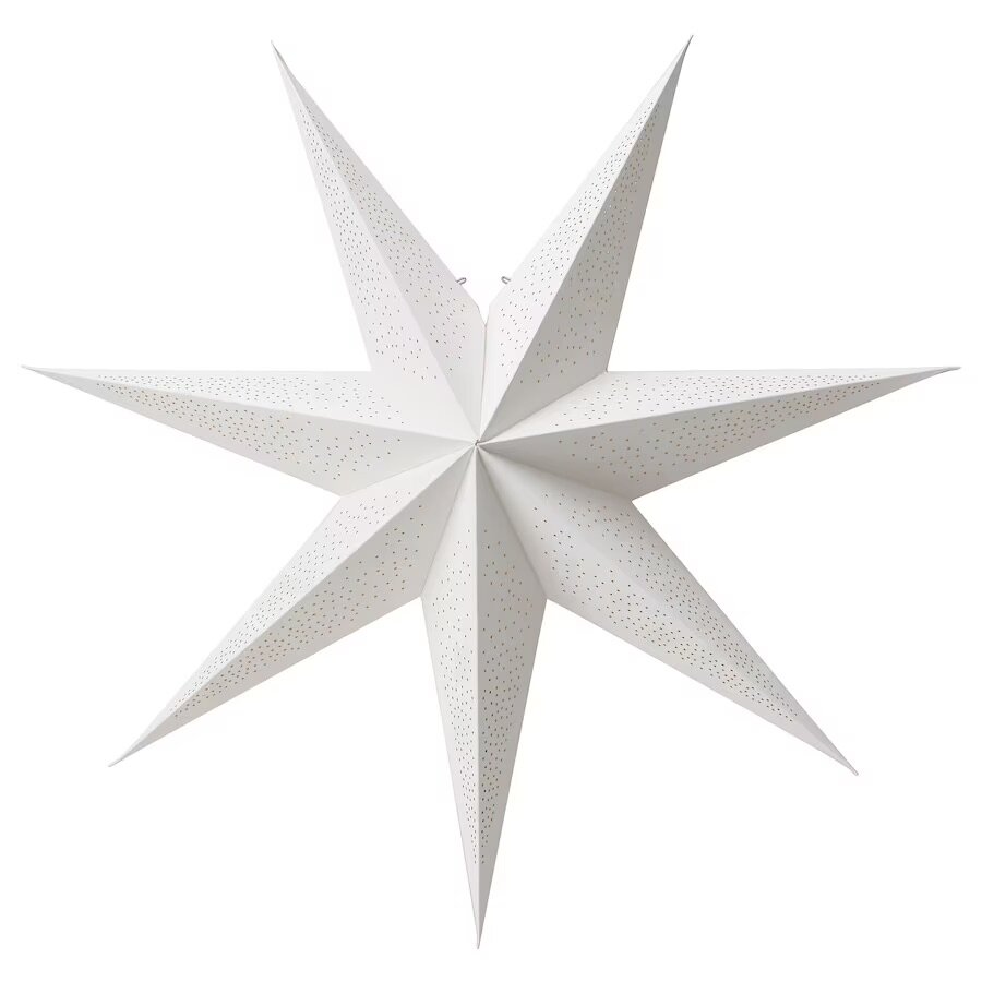 STRALA IKEA звезда абажур страла икеа белая перфорация 70см - фотография № 2