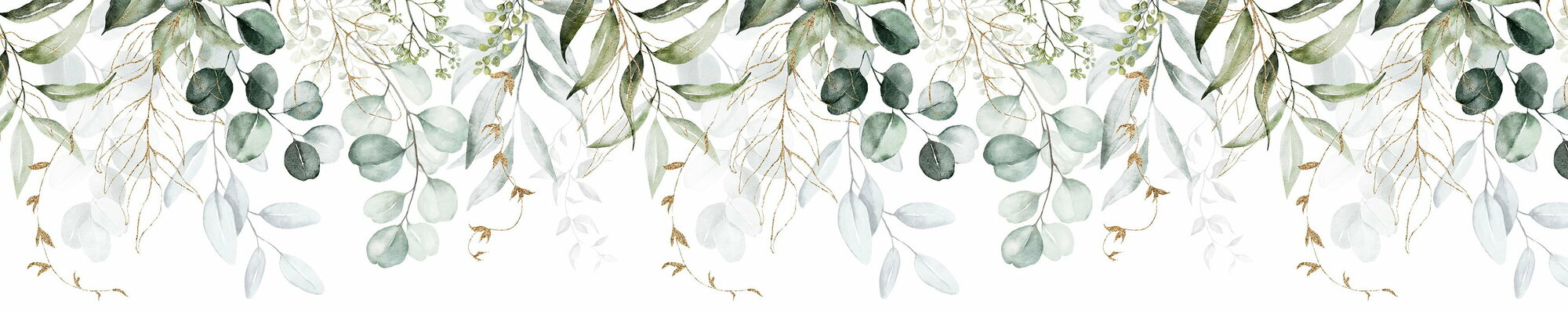 фото Фартук для кухни из АБС пластика 3000*600*1,5мм. Кухонный фартук ABS с фотопечатью "Акварельная флора"