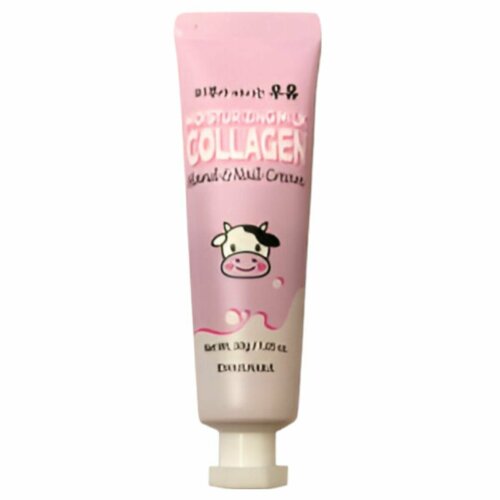 Крем для рук укрепляющий Welcos Around Me Kwailnara Moisturizing Milk Collagen Hand & Nail Cream