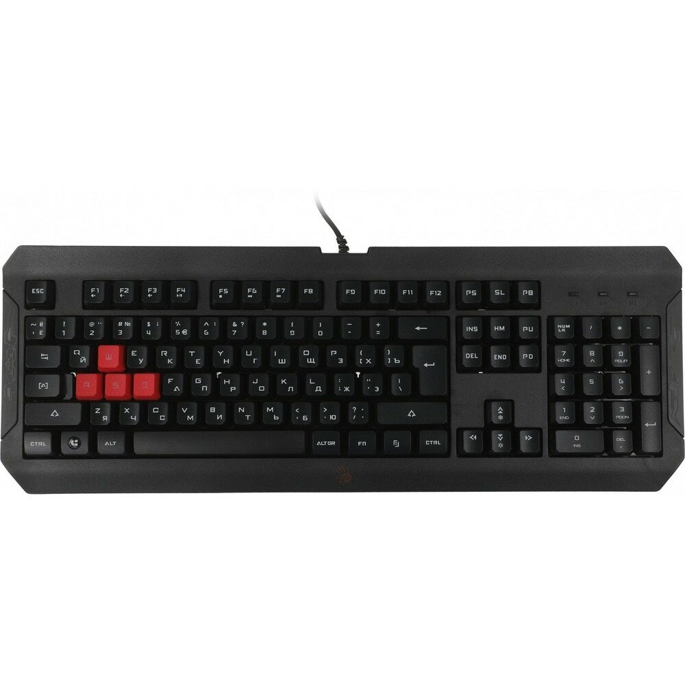 Клавиатура проводная A4Tech Bloody Q100 black (USB, Multimedia, for gamer) (Q100 USB)