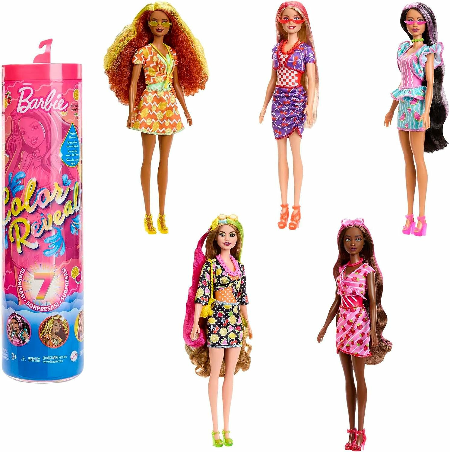 Кукла Mattel Barbie Color Reveal, HJX49 разноцветный