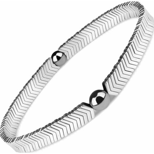 фото Браслет everiot, гематит, размер 17 см, металл