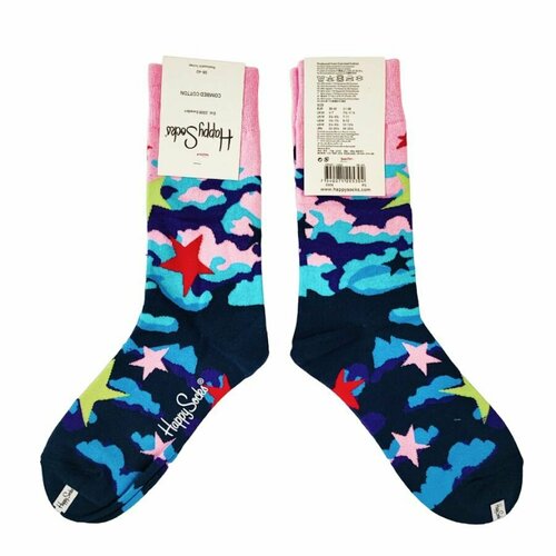Носки Happy Socks, размер 36-40, синий, розовый