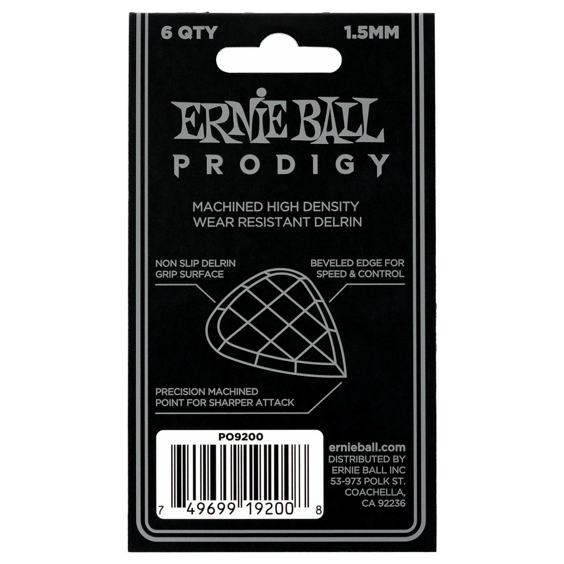 ERNIE BALL 9200 Prodigy Black Набор медиаторов