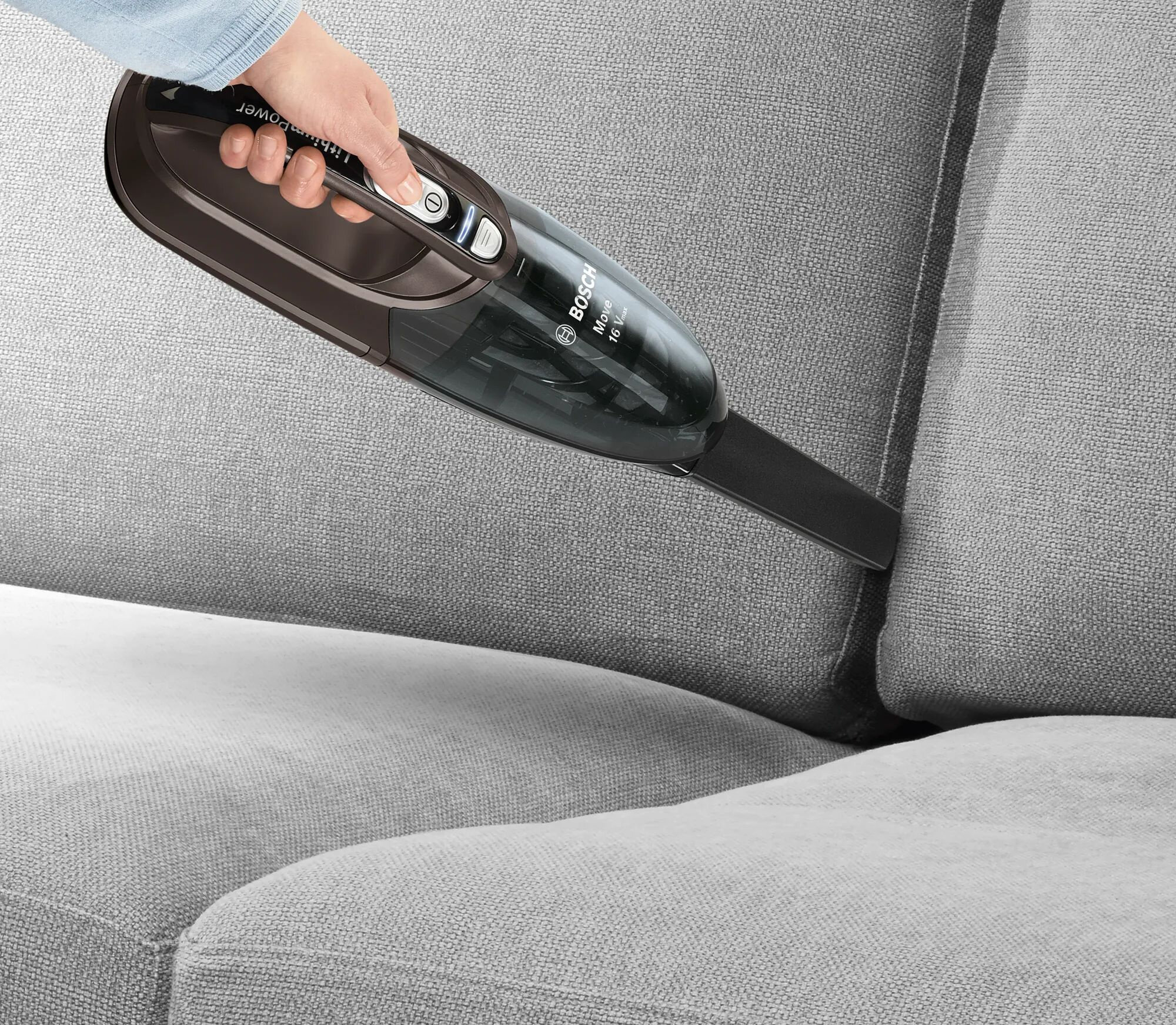 Пылесос ручной Bosch BHN16L коричневый — фото 8