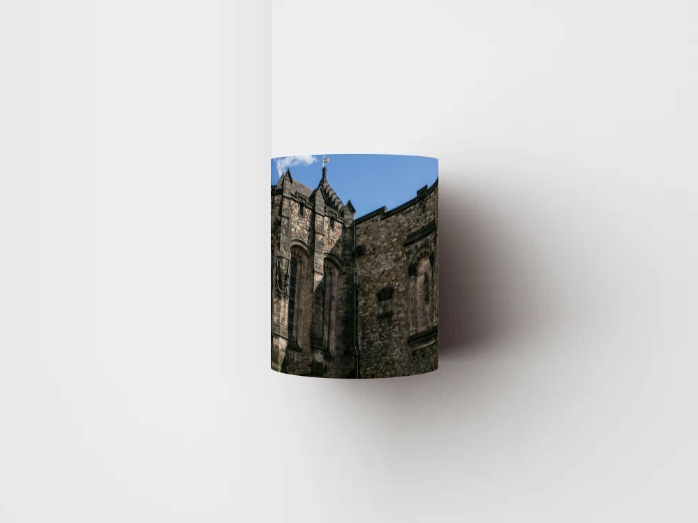 Кружка с рисунком, принтом "Эдинбургский замок, эдинбург, замок" 320 мл.