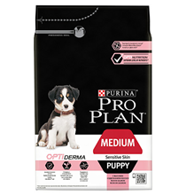 Корма Purina Pro Plan Medium Puppy Sensitive Skin / Сухой корм Пурина Про План для щенков с чувствительной кожей Лосось и рис