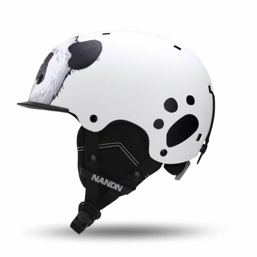 фото Шлем горнолыжный детский nandn nt635a white панда