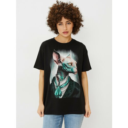 Футболка VOSQ, размер XS, черный