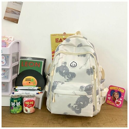 фото Рюкзак универсальный унисекс смайл бежевый нет бренда