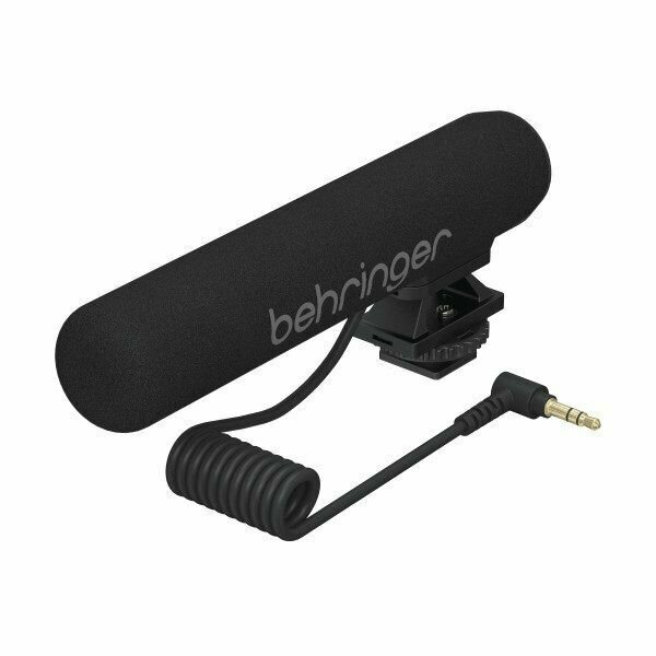 Behringer GO CAM Компактный конденсаторный накамерный микрофон-пушка, 50 Гц - 18 кГц, кабель 0,4 м
