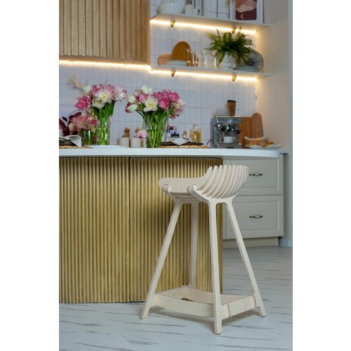 Барный стул playwoods для кухни и для дома из дерева некрашенный мини 5000₽