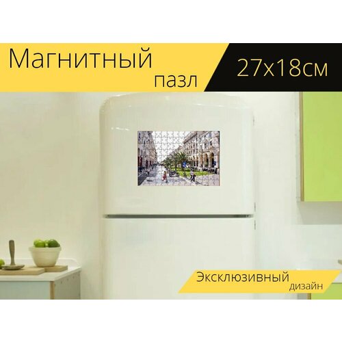 фото Магнитный пазл "греция, салоники, салоны" на холодильник 27 x 18 см. lotsprints