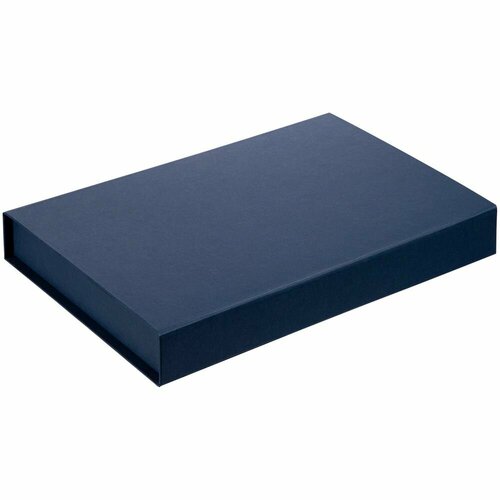 Коробка Silk с ложементом под ежедневник 13x21 см и ручку, синяя коробка adviser под ежедневник ручку синяя