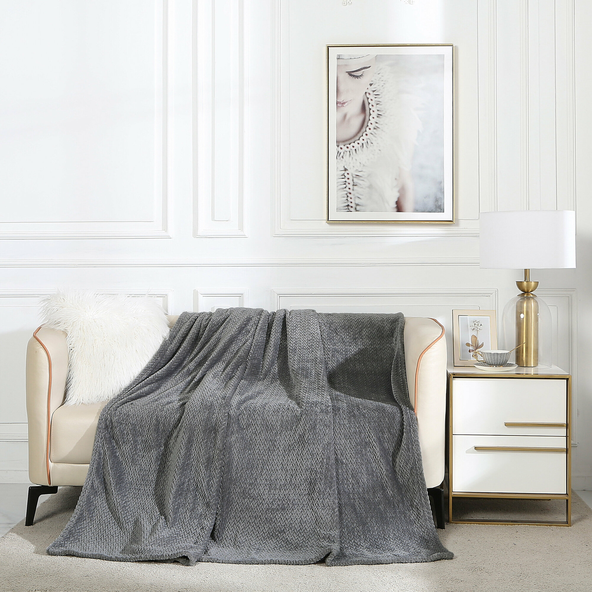 фото Плед Cleo COLETTA велсофт 1.5-спальный 150х200