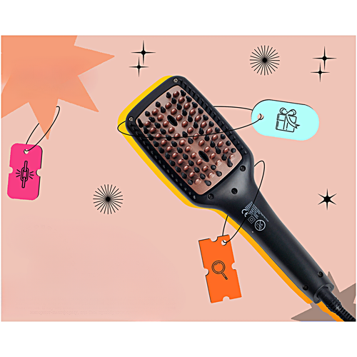 Профессиональная плойка для волос Rozia Выпрямитель-расческа для волос Утюжок Расческа Rozia Уход за волосами Черный 499000₽