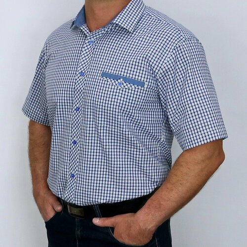 фото Рубашка flourish, размер 5xl, синий