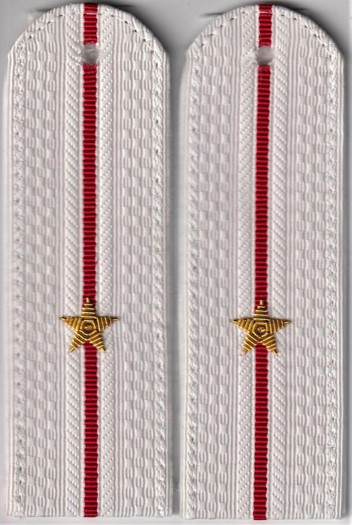 Погоны полиции на белую рубашку (на пластике), младший лейтенант