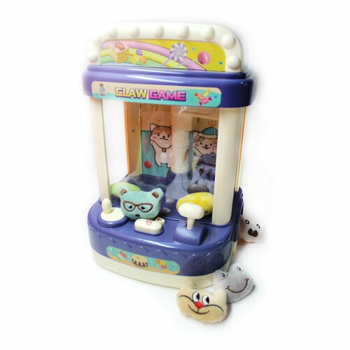 фото Игровой автомат хватайка с игрушками / кран-ловец с музыкой / интерактивная доставайка настольная "поймай игрушку" shantou gepai