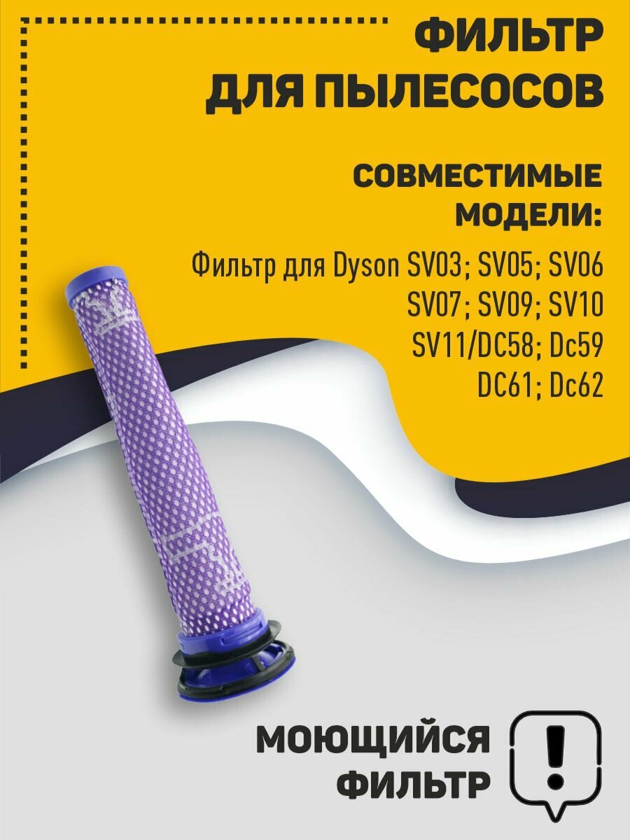 фото Фильтр для пылесосов Dyson SV03; SV05; SV06; SV07; SV09; SV10; SV11