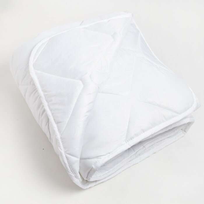 Адель Одеяло Бамбук 140х205 см, белый, микрофибра, 150 г/м, пэ 100%