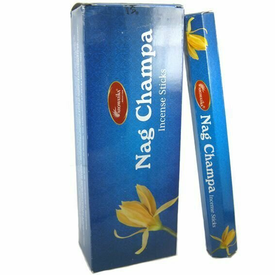 Благовония палочки ароматические "НАГ чампа" (Aromatika, Nag Champa, 20 палочек)