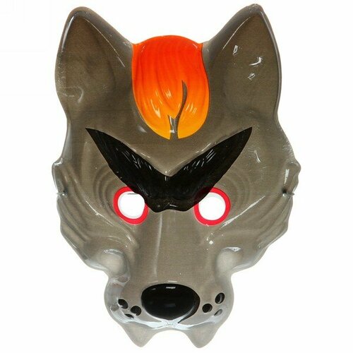 Карнавальная маска унисекс "Серый волк" на резинке