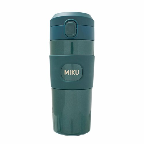 Термокружка с кнопкой MIKU 450 мл (Зеленый)