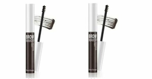 Тушь для бровей Belor Design BROW MAKER тон 011, брюнет х 2шт