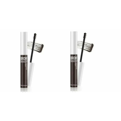 Тушь для бровей Belor Design BROW MAKER тон 011, брюнет х 2шт