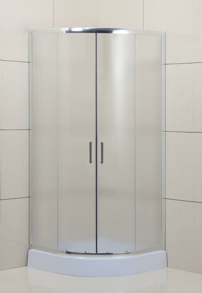 Belbagno Душевой уголок BelBagno UNO-195-R-2-90-P-Cr 90х90 см, профиль хром, стекло - матовое