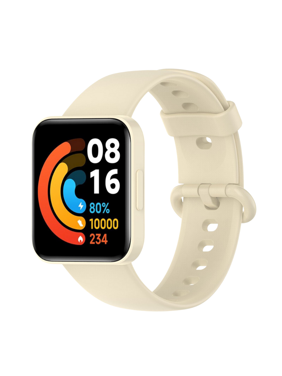 Ремешок для Xiaomi Redmi Watch 2 Lite браслет на Poco Watch бежевый