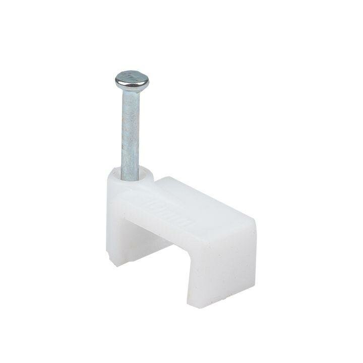 фото Скоба крепежная квадратная плоская 10мм (уп.50шт) EKF plcn-ss-10