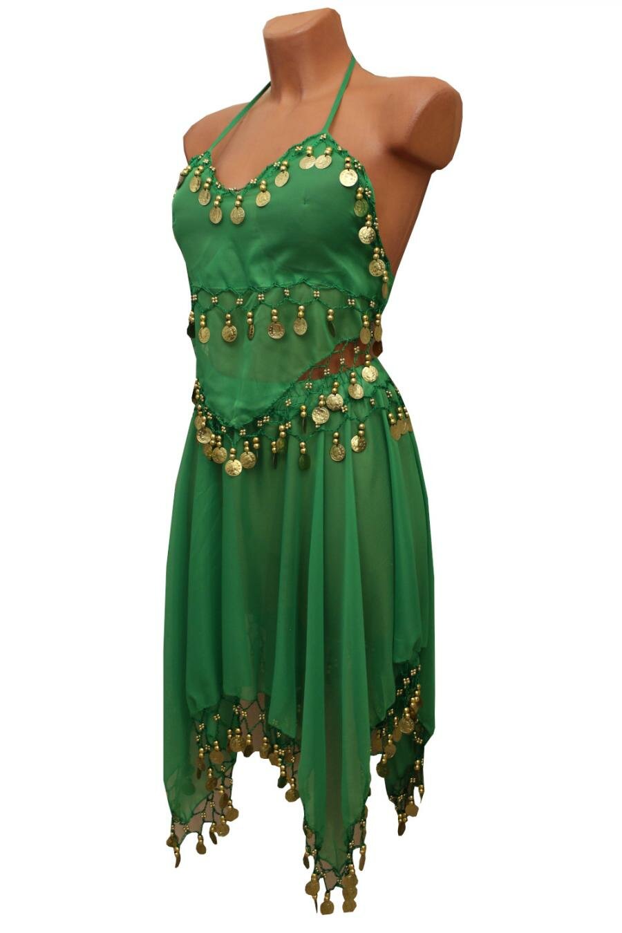 Карнавальные костюмы и аксессуары для праздника Восточная танцовщица зеленая женский LU1145-5 ChiMagNa 42-44рр S/M
