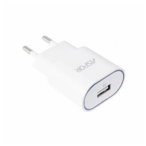 Сетевое зарядное устройство Aspor A818, 1USB 2.4 A IQ Home charger EU