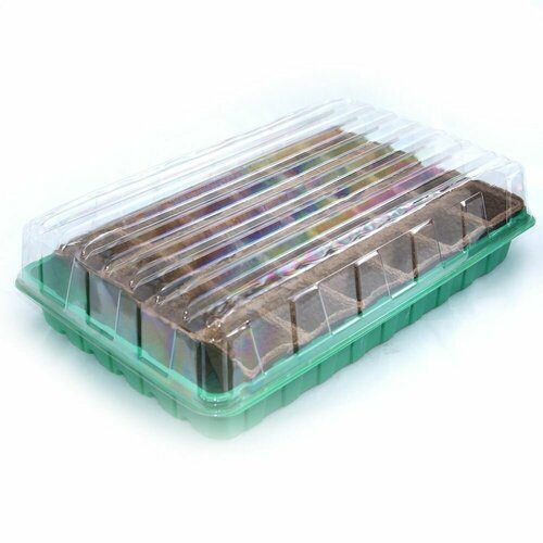 Набор для рассады минипарник для рассады с 24 торфяных таблеток диаметром 41мм кассета лоток крышка