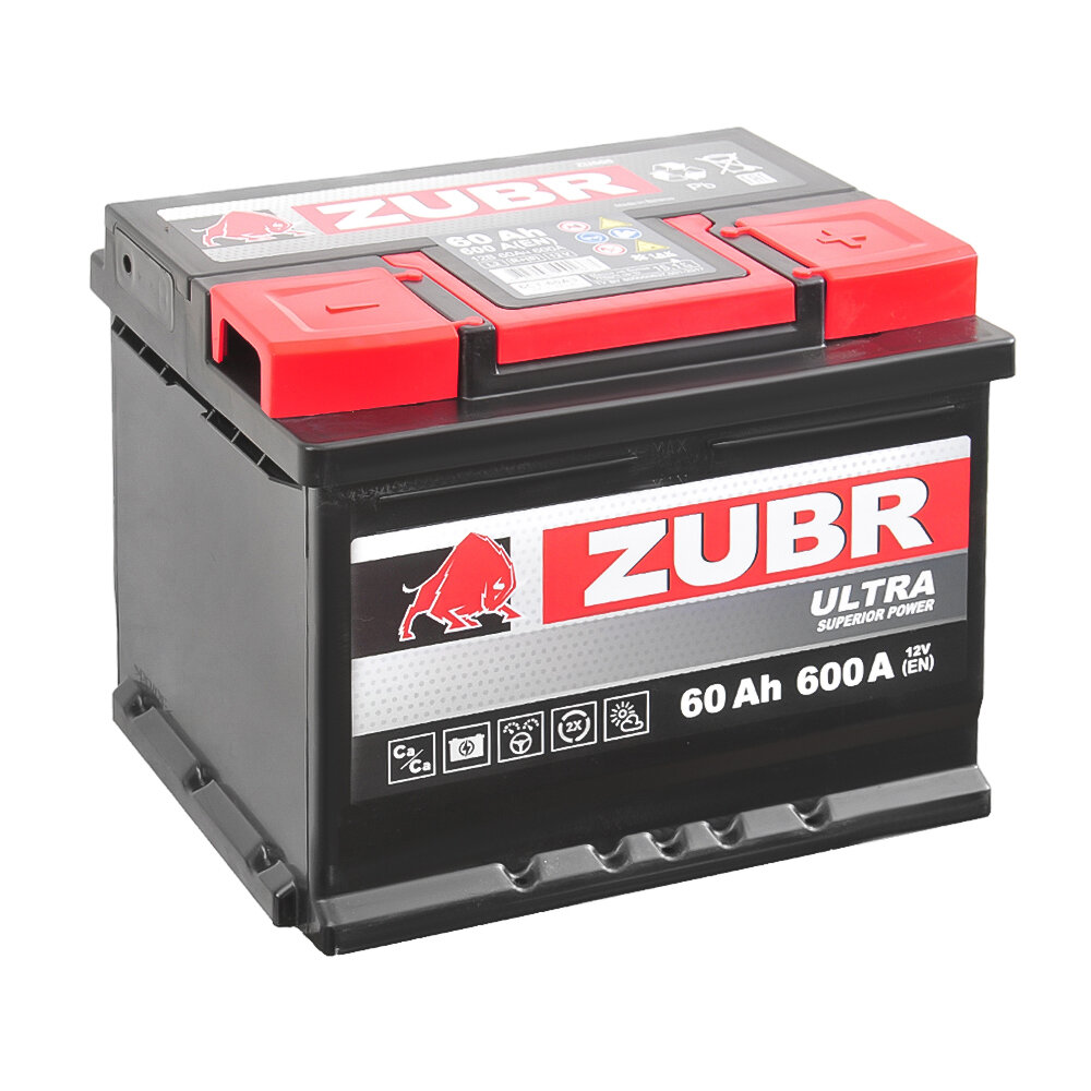 Аккумулятор Zubr Ultra 60Ач 600А 242Х175х190 (R) Etn0 Гарантия 2 Года ZUBR арт. ZU600