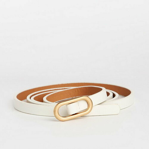 фото Ремень сима-ленд, размер 105, белый сима-лэнд