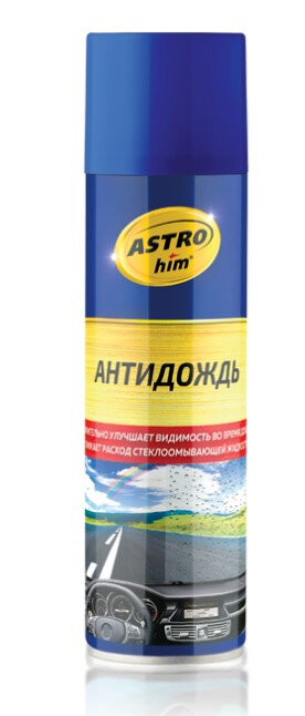 Антидождь для стекол и зеркал автомобиля (защитный спрей для лобового стекла с эффектом антидождя) ASTROHIM - 355 мл АС-893 — фото 4