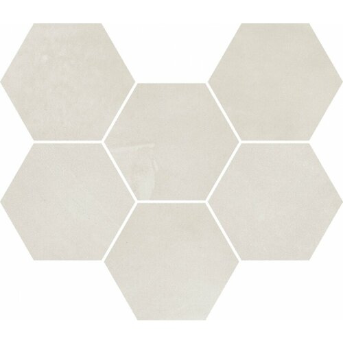 Плитка Италон Continuum Polar Mosaico Hexagon 25x29 620110000186 морозостойкая керамогранит италон continuum brass dark lap 80x160 610015000646 бетон морозостойкая