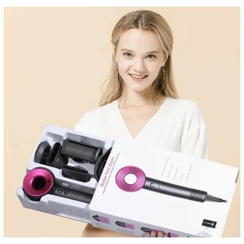 Фен для волос профессиональный Супер фен для укладки волос Фен стайлер 5 в 1 Premium 5 магнитных насадок 277700₽