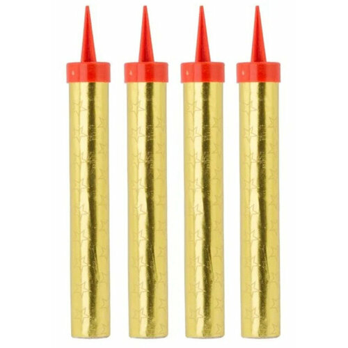 Свечи для торта фонтан 10 см, горит 30 секунд. Аксессуары для праздника - в комплекте 12 шт. свечек в торт (3 упаковки по 4 свечи)